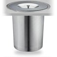 thumbnail image 1 of Worktop Bin, 8 L, Built-in, Stainless Steel, Organic Waste, With Lid, Hxd 25 X 27 Cm, Silver, 1 of 5