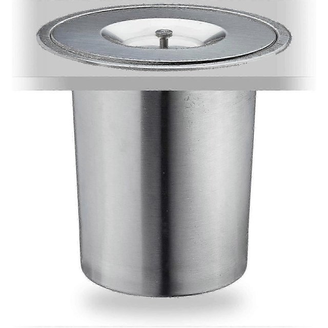 Worktop Bin, 8 L, Built-in, Stainless Steel, Organic Waste, With Lid, Hxd 25 X 27 Cm, Silver