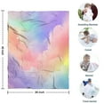 thumbnail image 4 of Pastel Rainbow Clouds Blanket,Comfortable Soft Flannel Throw Blanket,All Season,Warm Lightweight Blankets for Sofa Bed Couch Living Room Chair,30"x40", 4 of 4
