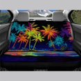 thumbnail image 3 of Psesaysky Neon Palm Tree Pattern Rear Seats Protectors for Women, 2pcs Back Seat Protectors Washable Dustproof Rear Seat Covers, 3 of 6