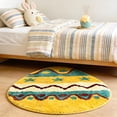 thumbnail image 6 of HOARBOEG Easter Egg Shaped Floor Mat, Colorful Non-Slip Doormat for Indoor Outdoor, 24x16in Polyester Rug for Bedroom Door Kitchen Laundry, Washable Foot Mats with TPR Backing, Holiday Home Decor, 6 of 9