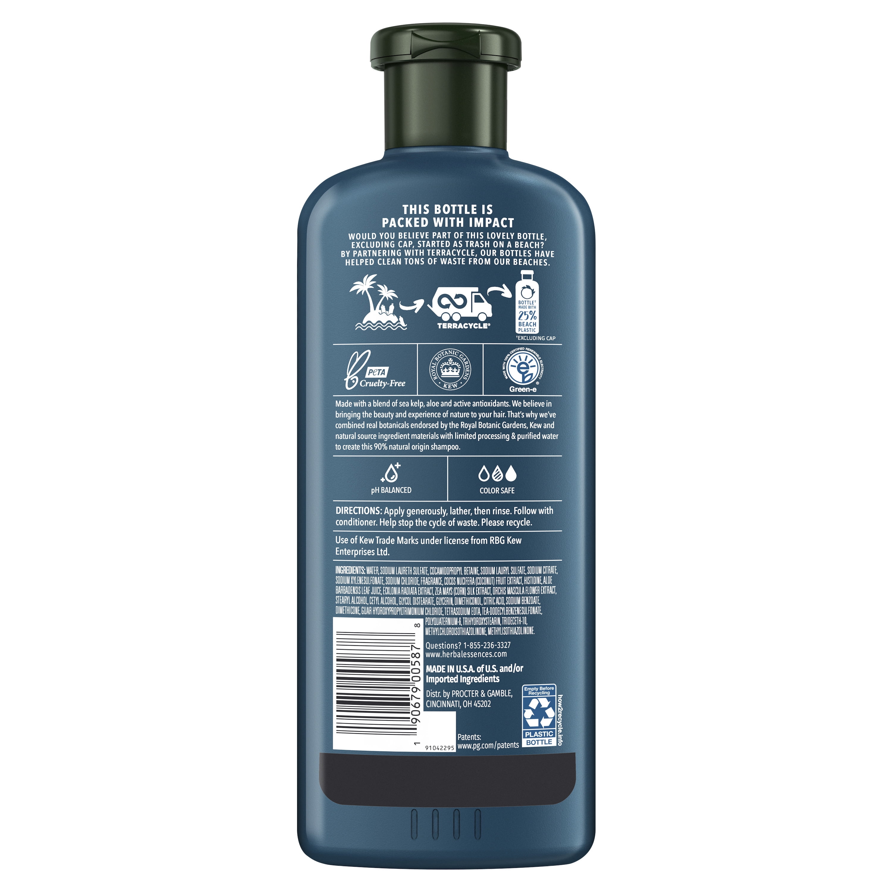 Herbal Essences bio:renew Beach Plastic Coconut Milk & Sea Kelp Shampoo 13.5 fl oz