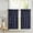 Navy, variant on Rose Texture Satin Rosette Café Tier Curtains Window Treatment Kitchen Home Décor