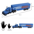 thumbnail image 4 of Vokodo 1/16 Scale Battery-Powered RC Semi Truck, Blue, 4 of 7