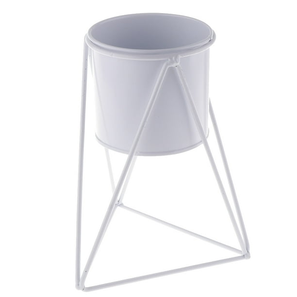 Soporte de Metal para Plantas Decoración de Jardines, Jardines, Ingeniería Un blanco