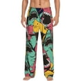 thumbnail image 2 of Lsque Angry Shark Pattern Print Men's Pajama Pants, Lounge Pant - Comfortable Home Wear,Elastic Waistband, Stylish Design-XX-Large, 2 of 9