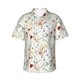 thumbnail image 1 of Balery Wildflower Watercolor Camisas hawaianas de manga corta para hombre, camisas playeras de corte holgado, camisas de vacaciones con botones,Medium, 1 of 7