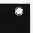 thumbnail image 4 of Sun Zero Graham 2-pack Magnetic Closure 100% Blackout Grommet Curtain Panel Pair, 40"W x 95"L, Black, 4 of 8