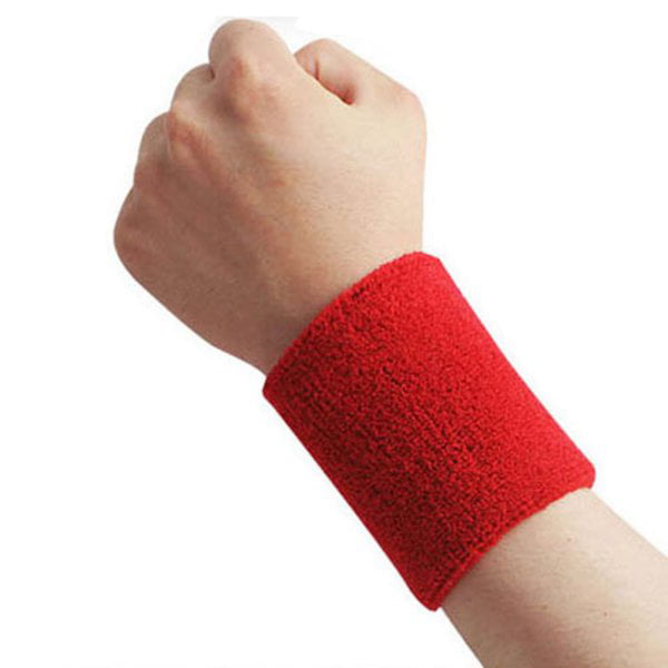 Unisex Sports Sweatbands Wristband Wrist Bands Gym Cycling Pack of 2pcs 