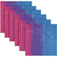 thumbnail image 6 of Coolnut Rainbow Stripes Cloth Napkins Set of 6, Durable Printed Washable Table Napkins for Valentines, Weddings, Dinners Parties Home Decor, 20 x 20 Inch Washcloth Gift, 6 of 7