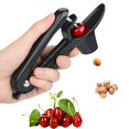thumbnail image 1 of Cherry Pitter - Heavy-Duty Stainless Steel Olive And Cherry Pitters Corer Tool With Space-Saving Lock Design, Multi-Function Cherries Stoner Seed Remover Tool For Making Cherry Jam (Black), 1 of 1