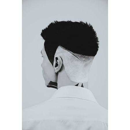 Canvas Print Male Man Haircut Tattoo Hairstyle People Guy Stretched Canvas 10 x (Best Hairstyle For Skinny Guys)