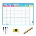 thumbnail image 2 of Erasable Calendar for Fridge Magnetic Whiteboard Calendars Monthly/Weekly Planner Weekly Organizer Daily Notepad  D, 2 of 2