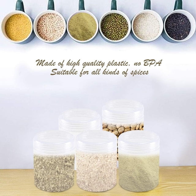 Guardurnaity Tarro de plástico transparente para maquillaje cosmético, 24 unidades, con tapa de rosca, vacío. Cuentagotas de vidrio y botellas