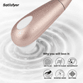 thumbnail image 4 of Satisfyer Number One - Air-Pulse Clitoris Stimulator - Non-Contact Clitoral Sucking Pressure-Wave Technology, Waterproof (Rose Gold), 4 of 6