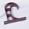 thumbnail image 3 of Aluminium Alloy Ceiling Curtain Rod Brackets Hooks Modern Window-Dressing Home Decor Wine Red, 3 of 6