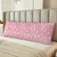thumbnail image 6 of Disketp Pink Flamingos and Flowers Print Body Pillow Cover - Super Soft 20x54 Body Pillow Case,Long Side Hidden Zipper, 6 of 8