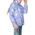 thumbnail image 4 of Uccdo Boys Girls Hooded Windbreaker Rain Jackets With Detachable Fleece Sweatshirts, Kids 2-in-1 Warm Fleece Lined Parka Coats Raincoats 3-13Y, 4 of 8
