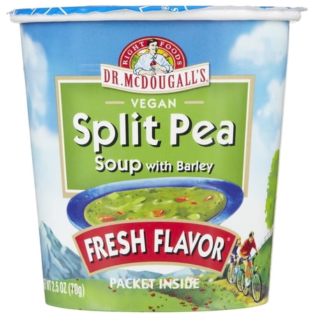 Dr. McDougall s Vegan Split Pea Soup w/ Barley- 2.5 oz  6 pk