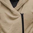 thumbnail image 6 of Casual Asymmetric Zip Jackets for Men Hooded Long Sleeve Slim Fit Going Out Jacket, 6 of 6