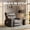 Gris, variante sur Bingirl Fauteuil Inclinable Manuel de 22 Pouces en Cuir PU avec Rembourrage en Éponge 1,5x Plus Épais pour Salon Ou Chambre (Café)