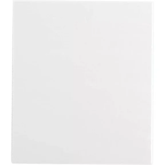 0.5" Ring Binder Clear View White