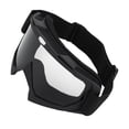 thumbnail image 1 of Unique Bargains 1 Pc Universal Motorcycle Goggles Dimmable Sunglasses UV Protection Matte Black Gray TPU PC, 1 of 6