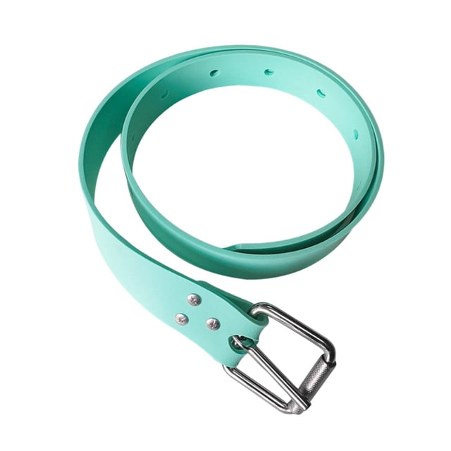 Cinturón de lastre de buceo, accesorio ajustable, cinturón de lastre portátil con hebilla de acero inoxidable, silicona, premium, liberación rápida. Verde