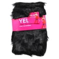 thumbnail image 2 of Yelete Pom Pom Leg Warmers -  Half-Size Comfy Furry Leg Warmers ( Black ), 2 of 2