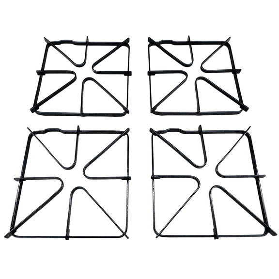 4@WB31K6, Gas Stove Top Burner Grate 4 Pack replaces GE, Hotpoint