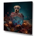 thumbnail image 2 of Designart "Blue Captivating Perfume Glasswork II" Fashion Perfume Canvas Wall Art, 2 of 5