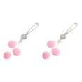 thumbnail image 4 of Jumpingount Adorno de espejo para Interior, colgante de diamantes de imitación, atractivo multiusos para mujer, decoración colgante, calcomanía Rosa 2piezas, 4 of 6