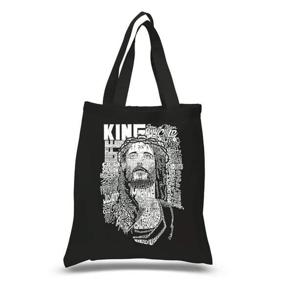 LA Pop Art Small Word Art Tote Bag - JESUS