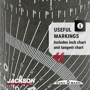 Jackson Safety Contour Wrap-A-Round Pipe Marking Tool (14752), Black, Medium, 3.88” To 4’, 1 / Case