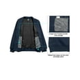 thumbnail image 6 of Little Donkey Andy Men's Fleece Lined Bomber Jacket Lightweight Softshell Windbreaker Jacket Casual Spring Fall Coat Ensign Blue L, 6 of 7