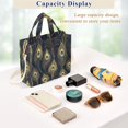 thumbnail image 5 of FORMRS Womens Corduroy Tote Bag Crossbody Shoulder Handbag with Pocket, Peacock Feathers Pattern, 5 of 7