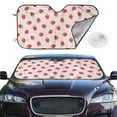 thumbnail image 2 of Haiem Strawberry Car Windshield Sun Shade - Blocks UV Rays Sun Visor Protector, Sunshade to Keep Your Vehicle Cool, Universal Fit SUV Van Sedan-Small, 2 of 7