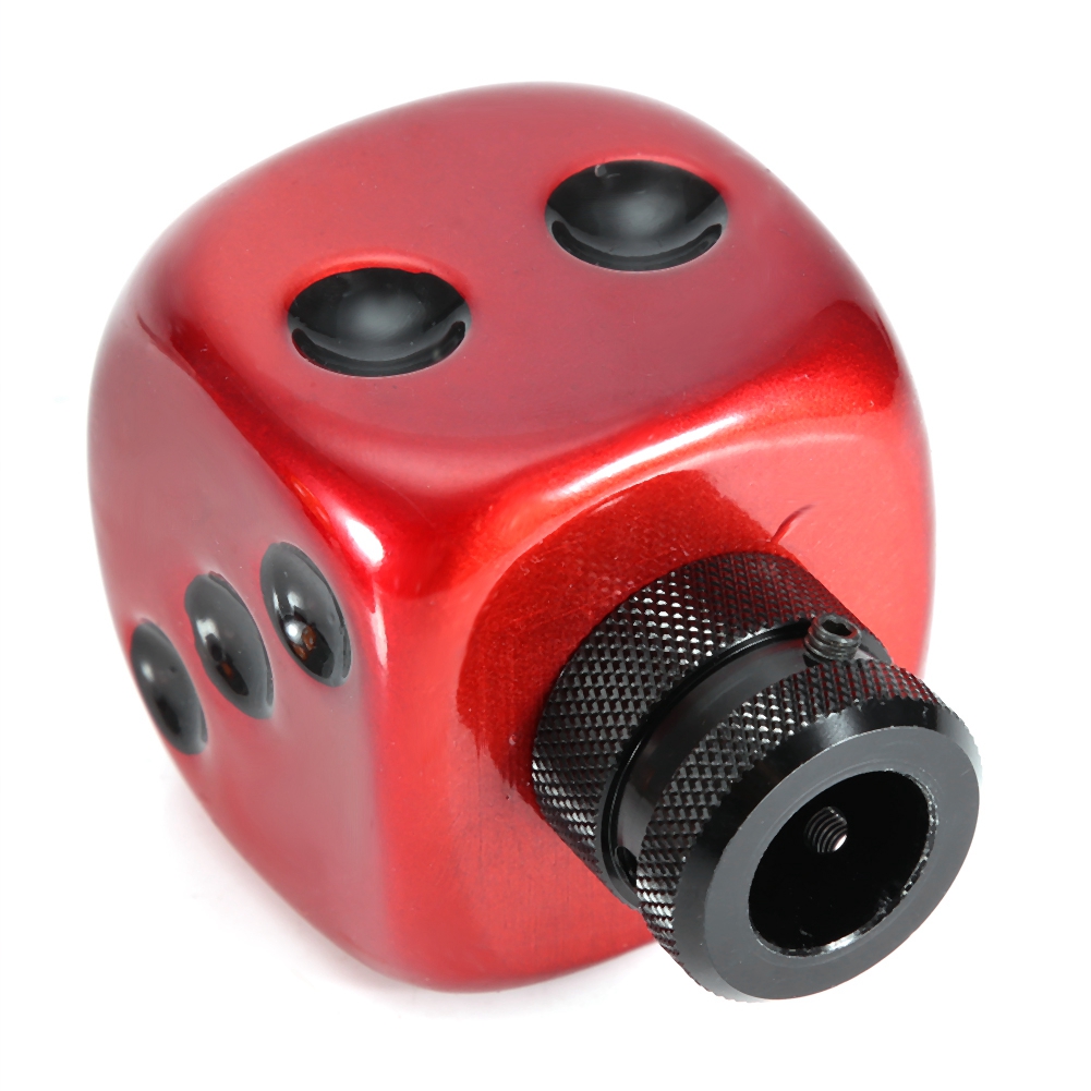 Tebru Car Modified Dice Gear Shift Knob Stick Lever Shifter Universal