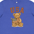 thumbnail image 4 of Inktastic Patriotic USA Teddy Bear with American Flag Youth T-Shirt, 4 of 5