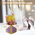 thumbnail image 5 of Farfi Greeting Card Beautiful Eye-catching 3D Design Hollow Glitter Gift Giving Paper Three-dimensional Box Birthday Card Home Supply (Type E), 5 of 13