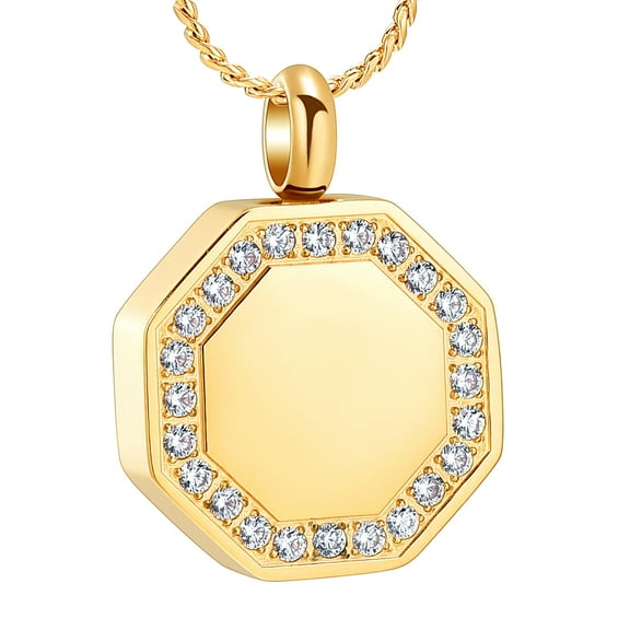 Drum Necklace for Cremation Ashes Urn Necklace for Ashes of Loved One Memorial Jewelry Pendent for Ashes and Chain