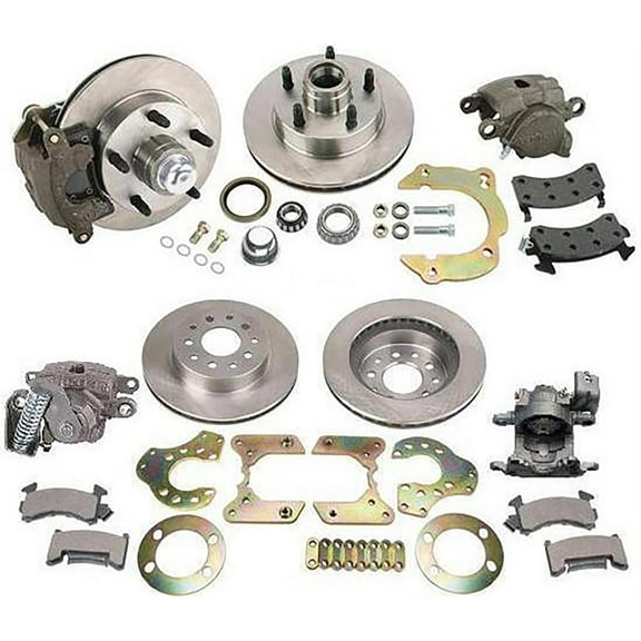 Economy Bolt-On Front/Rear Brake Kit for Chevy Spindle