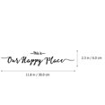 thumbnail image 2 of 2pcs This is Our Happy Place Family Wall Decals Vinyl Wall Lettering Home Decors, 2 of 8