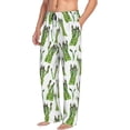 thumbnail image 3 of Mens Pajama Pants - Soft Sleep & Lounge Pants for Men, Asparagus pattern Cuteness Casual PJ Bottoms Pants with Pockets, 3 of 5