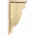 thumbnail image 3 of 6"W x 10"D x 18"H Alpine Rough Sawn Corbel w/Backplate, Douglas Fir, 3 of 9