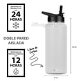 thumbnail image 3 of Termo para Café y Agua Magma Life Acero Inoxidable 32 Oz 950 ml Color White, 3 of 6