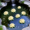 thumbnail image 6 of Antqov Artificial Flowers Water Lilies Foam Lotuses Flower Pond Decor Fake Flowers Plants Lilies Pads for Patio Garden Pool Decor, 6 of 6