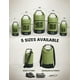 thumbnail image 2 of Mochila impermeable Lamicall 10L con funda para teléfono, color verde, 2 of 7