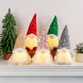 thumbnail image 4 of Christmas Gnome Decorations with Led Light, Handmade Sequin Swedish Tomte Gnomes, Santa Plush Table Ornaments, Figurine Holiday Decor Kids Gift, 4 of 9