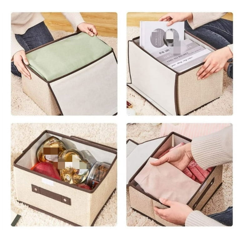 5 Sizes Sundries Storage Box With Lid Dust-proof Clothing Quilt Storage Bins  Bedroom Closet Cosmetics Laundry Storage Basket - Storage Boxes & Bins -  AliExpress